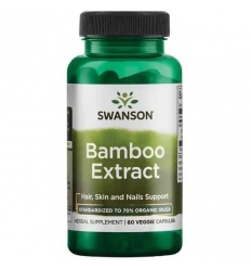 Bambusový extrakt SWANSON (bambus, podporuje prirodzenú krásu) 60 vegetariánskych kapsúl