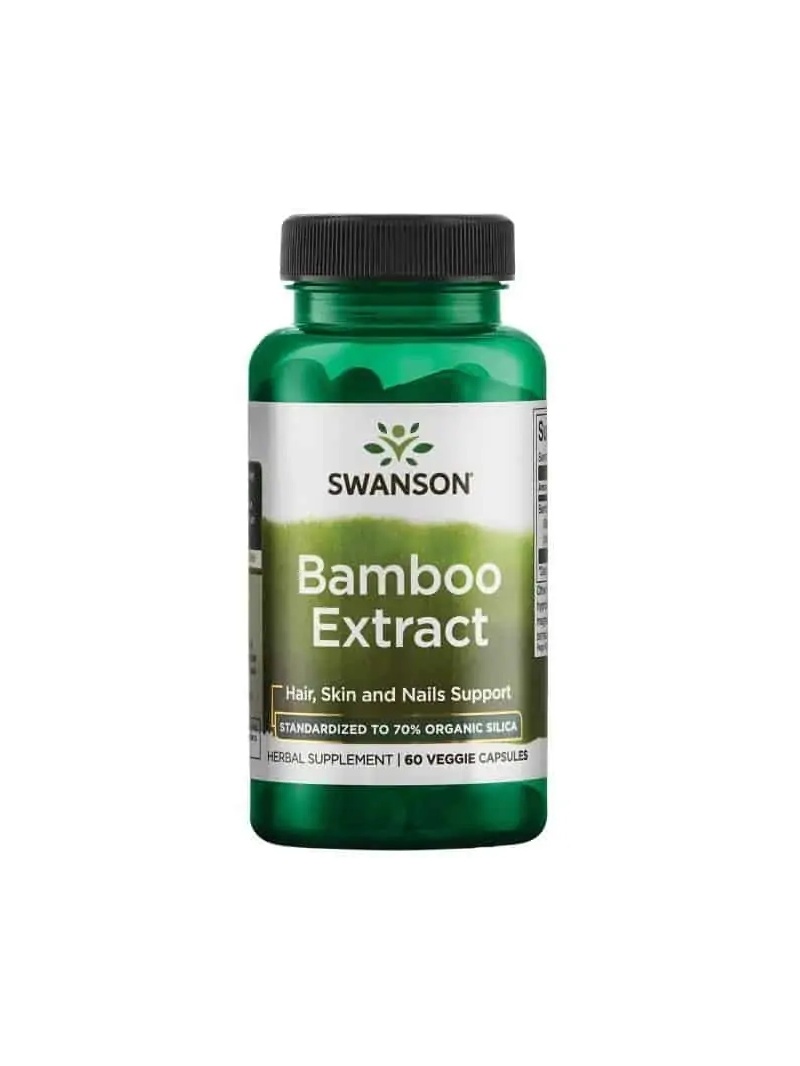 Bambusový extrakt SWANSON (bambus, podporuje prirodzenú krásu) 60 vegetariánskych kapsúl