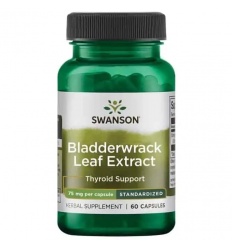 SWANSON Bladderwrack Leaves (Wrack Leaves, jód) 60 kapsúl