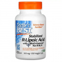 Doctor’s Best stabilizovaná kyselina R-lipoová s biovylepšeným Na-RALA 100 mg (kyselina R-lipoová) 180 vegetariánskych kaps