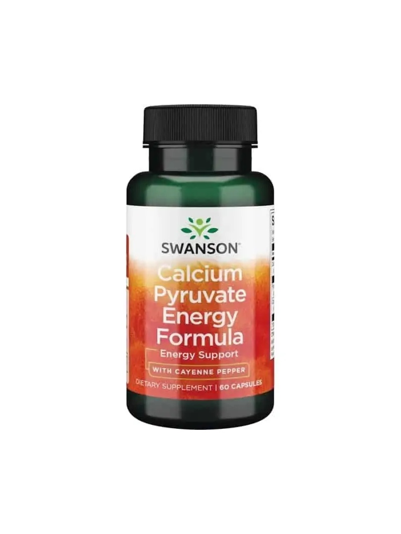 SWANSON Energetický vzorec pyruvátu vápenatého (energia, výkon) 60 kapsúl