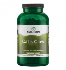 SWANSON Cat&#39;s Claw 500 mg (Mačací pazúr) 250 kapsúl