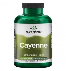 SWANSON Cayenne (srdce a obehový systém) 300 kapsúl