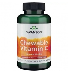 SWANSON žuvacie 60 žuvacie tablety vitamínu C