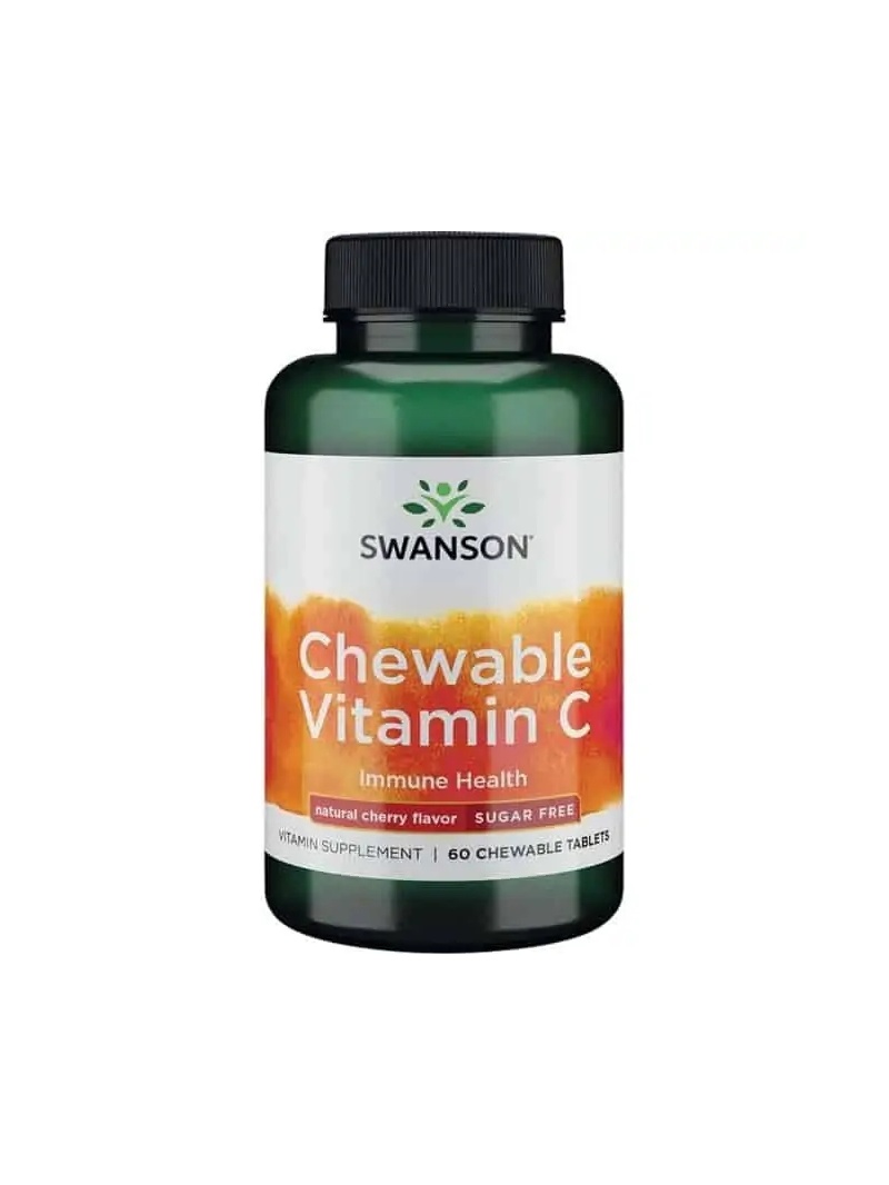 SWANSON žuvacie 60 žuvacie tablety vitamínu C