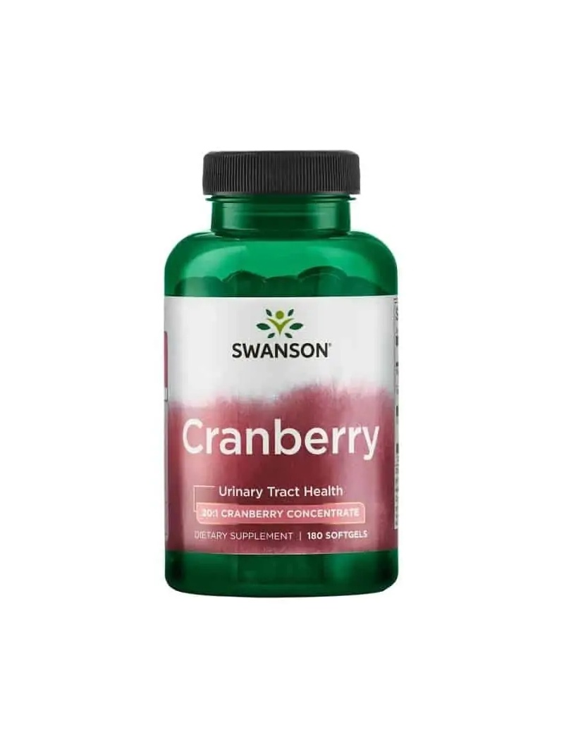 SWANSON Cranberry (brusnica, močové cesty) 180 mäkkých kapsulí