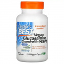 Doctor’s Best vegánsky glukosamín chondroitín MSM (vegánsky glukosamín, chondroitín a MSM) 120 vegetariánskych kapsúl