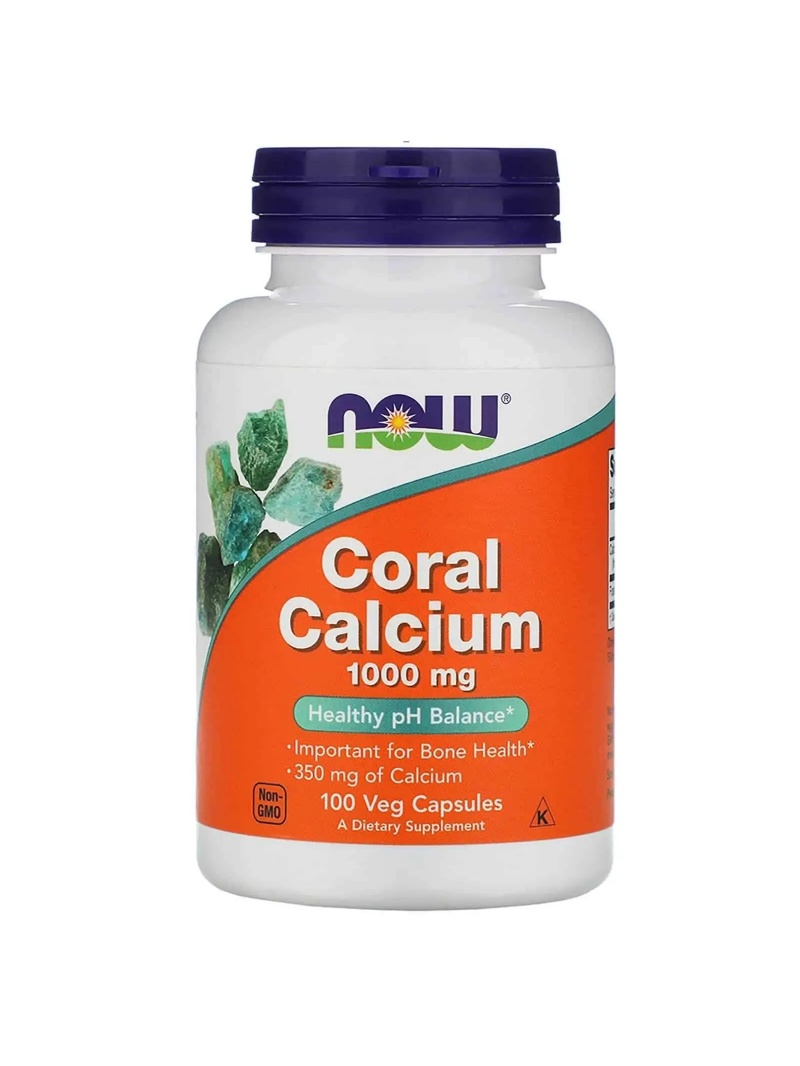 NOW FOODS Coral Calcium 1000 mg (Coral Calcium) 100 vegetariánskych kapsúl