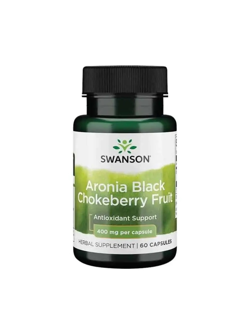 SWANSON Arónia čierna ovocie (Arónia čierna, antioxidant) 60 kapsúl