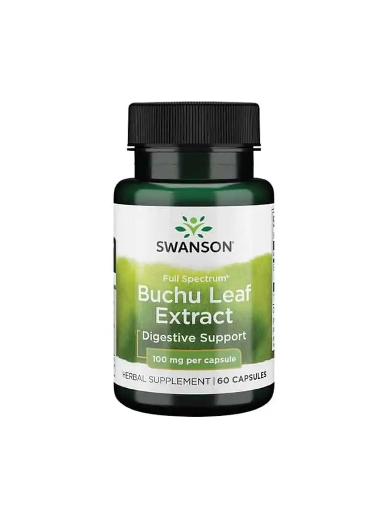 SWANSON Full Spectrum Buchu Leaf 4:1 extrakt (gastrointestinálny, močový) 60 kapsúl