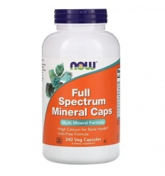 NOW FOODS Full Spectrum Mineral Caps (jód, horčík, zinok, chróm, selén) 240 vegetariánskych kapsúl