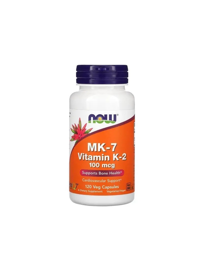 NOW FOODS MK7 Vitamín K2 100 mcg 120 vegánskych kapsúl