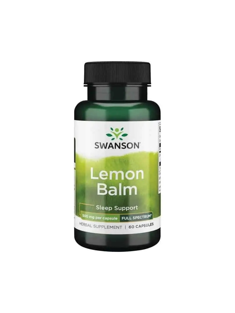 SWANSON Plnospektrálny citrónový balzam (regenerácia) 60 kapsúl