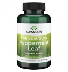 SWANSON Full Spectrum Peppermint Leaf (podpora žalúdka) 120 kapsúl