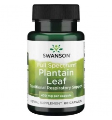 SWANSON skorocel celospektrálny (list) Plantago Major (respiračný) 60 kapsúl