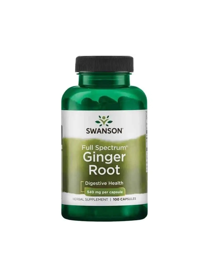 SWANSON Full Spectrum Ginger Root (podpora žalúdka) 100 kapsúl