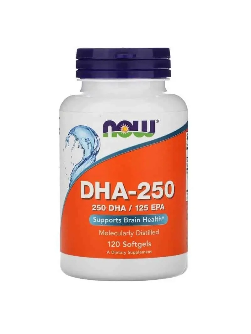 NOW FOODS DHA-250 (podpora zdravia mozgu) 120 mäkkých gélov