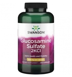 SWANSON Glukosamín sulfát 2KCl (ochrana kĺbovej chrupavky) 250 kapsúl