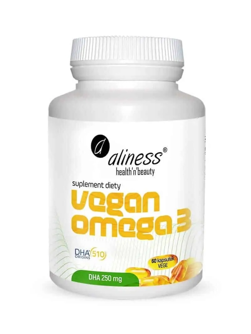 ALINES Vegan Omega 3 DHA 250 mg (olej z mikrorias) 60 vegánskych kapsúl