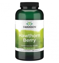 SWANSON Hawthorn Berries (Hloh, srdce a obehový systém) 250 kapsúl