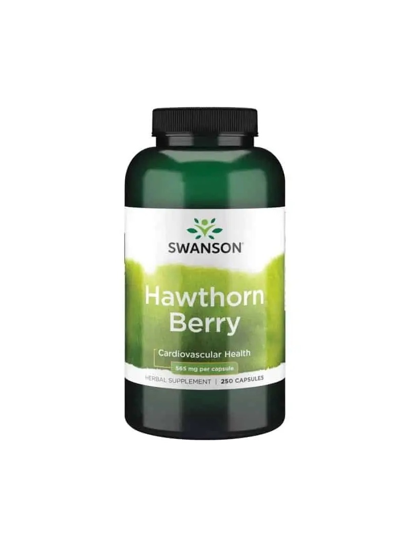SWANSON Hawthorn Berries (Hloh, srdce a obehový systém) 250 kapsúl