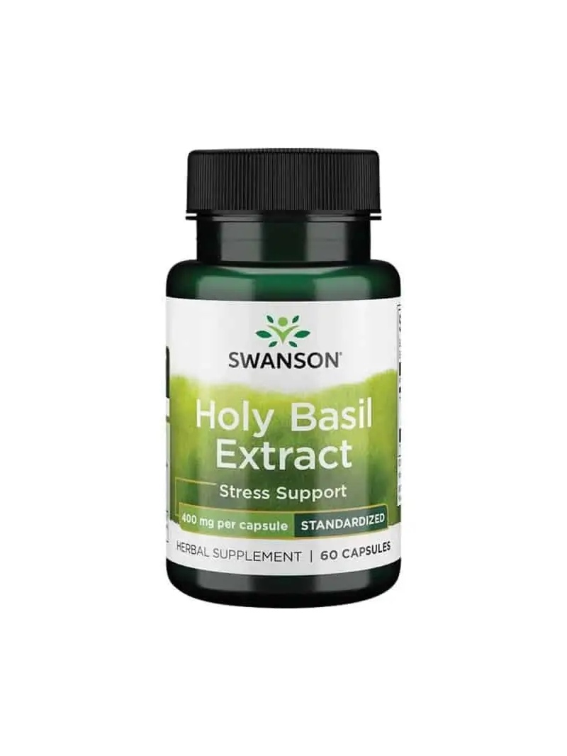 SWANSON Bazalka svätá (Tulsi) Extrakt (odolnosť voči stresu) 60 kapsúl