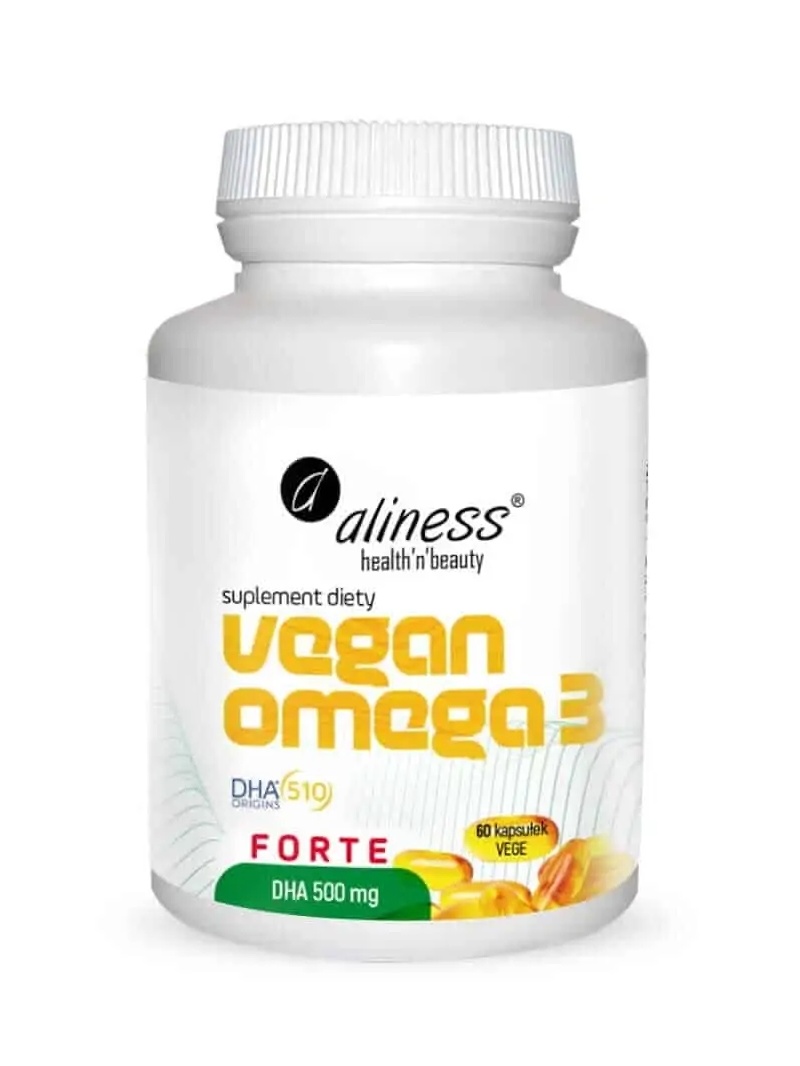 ALINES Vegan Omega 3 FORTE DHA 500 mg (olej z mikrorias) 60 vegánskych kapsúl