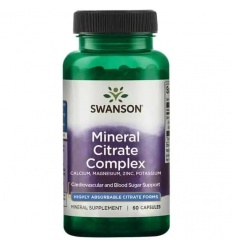 SWANSON Multi-minerálny citrátový komplex 60 kapsúl