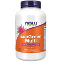 NOW FOODS EcoGreen Multivitamínový bez železa (multivitamín) 180 vegetariánskych kapsúl