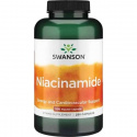 SWANSON Niacínamid 500 mcg (energia, vitamín B3) 250 kapsúl