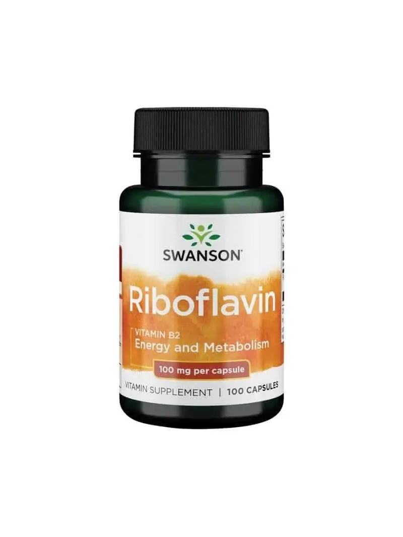 SWANSON Riboflavín Vitamín B-2 (Riboflavín, Vitamín B2) 100 kapsúl