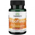 SWANSON Riboflavín Vitamín B-2 (Riboflavín, Vitamín B2) 100 kapsúl