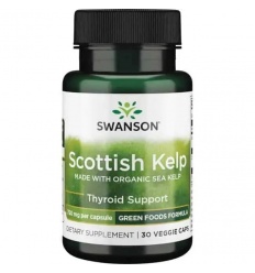 SWANSON Scottish Kelp (jód, bunkové zdravie) 30 vegetariánskych kapsúl