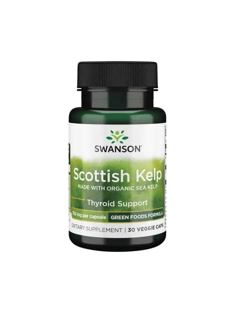 SWANSON Scottish Kelp (jód, bunkové zdravie) 30 vegetariánskych kapsúl