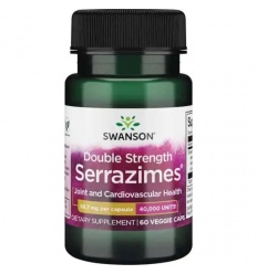 SWANSON Optimum Potency Serrazimes (Serrapeptidáza) 60 vegetariánskych kapsúl