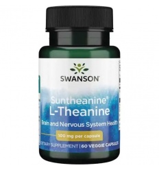 SWANSON Suntheanine L-Theanine (podporuje relaxáciu) 60 vegetariánskych kapsúl