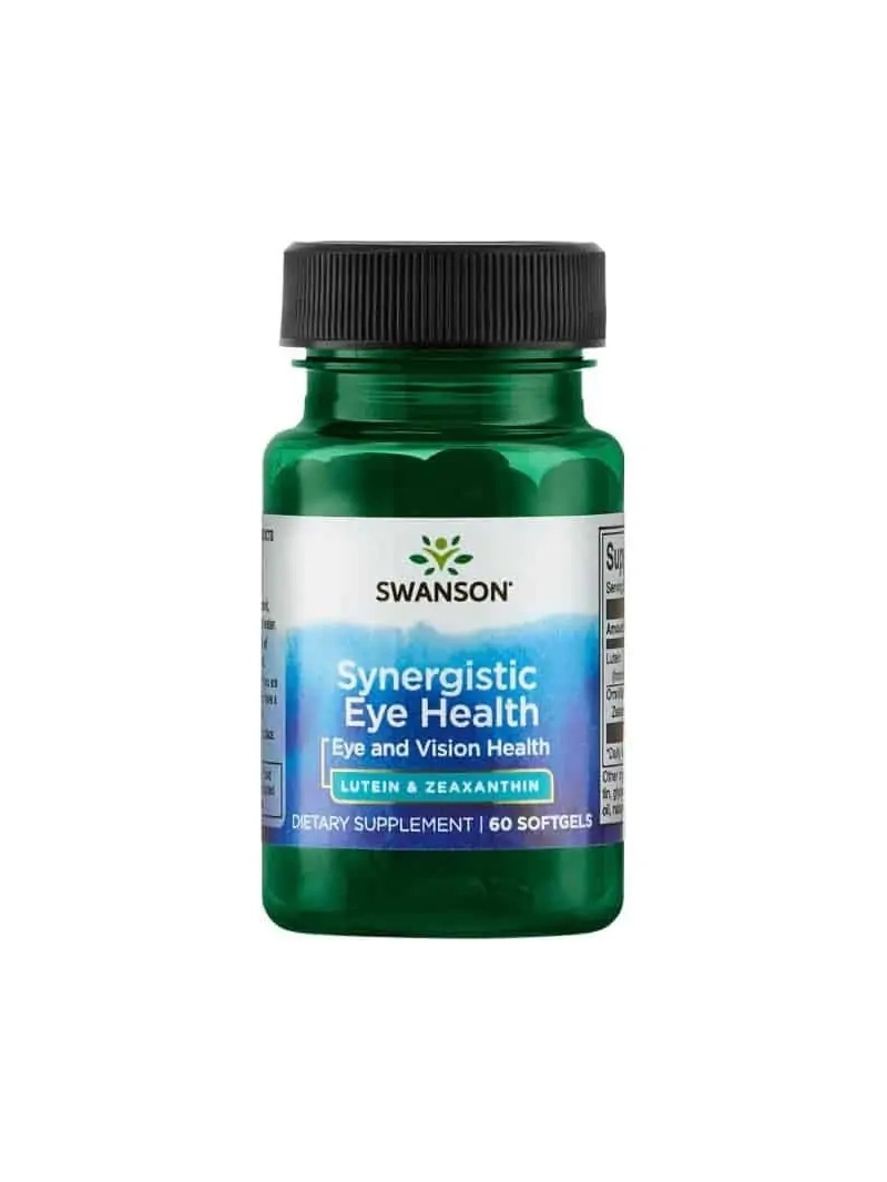 SWANSON Synergistic Eye Health (luteín a zeaxantín, zdravie očí) 60 mäkkých gélov