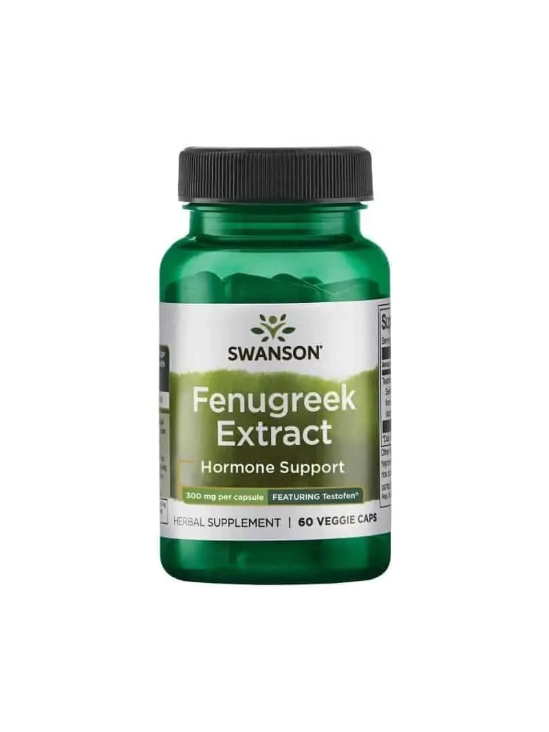 SWANSON Testofen Fenugreek Extract (fenugreek) 60 vegetariánskych kapsúl