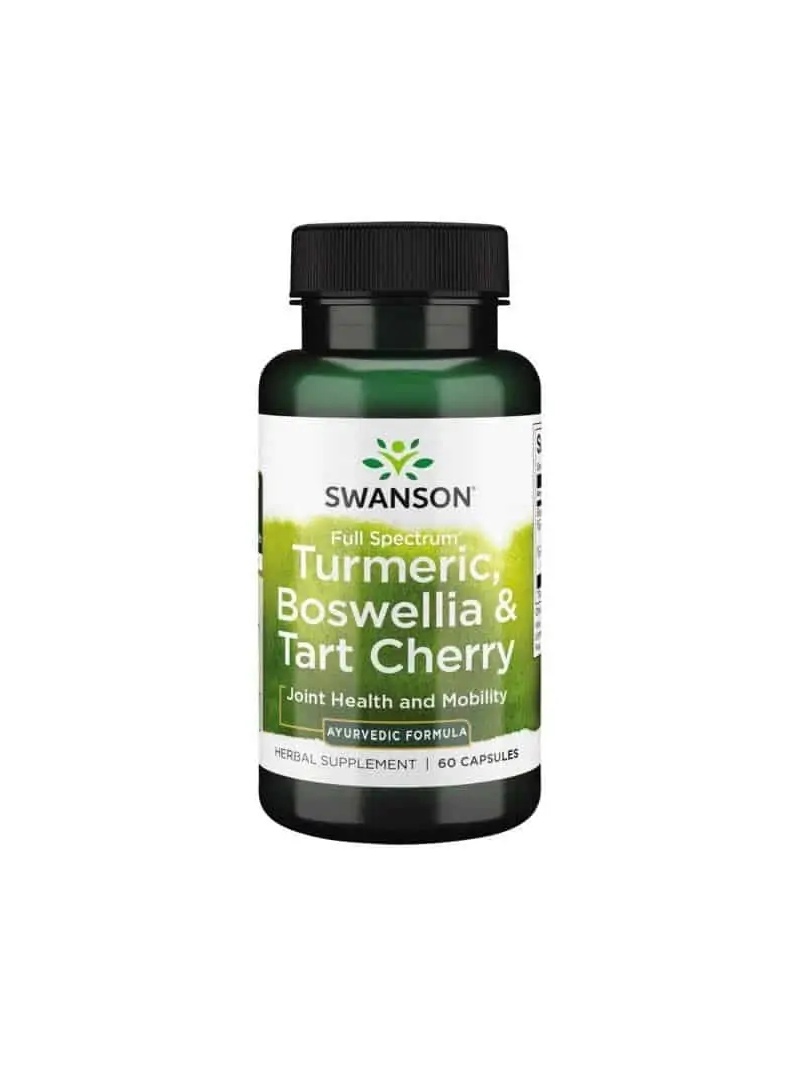SWANSON Full Spectrum Kurkuma, Boswellia & Tart Cherry 60 kapsúl