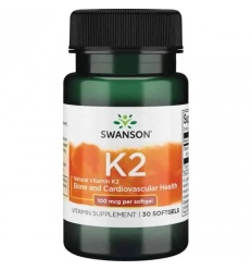 SWANSON Vitamín K-2 100 mcg (vitamín K2) 30 toboliek