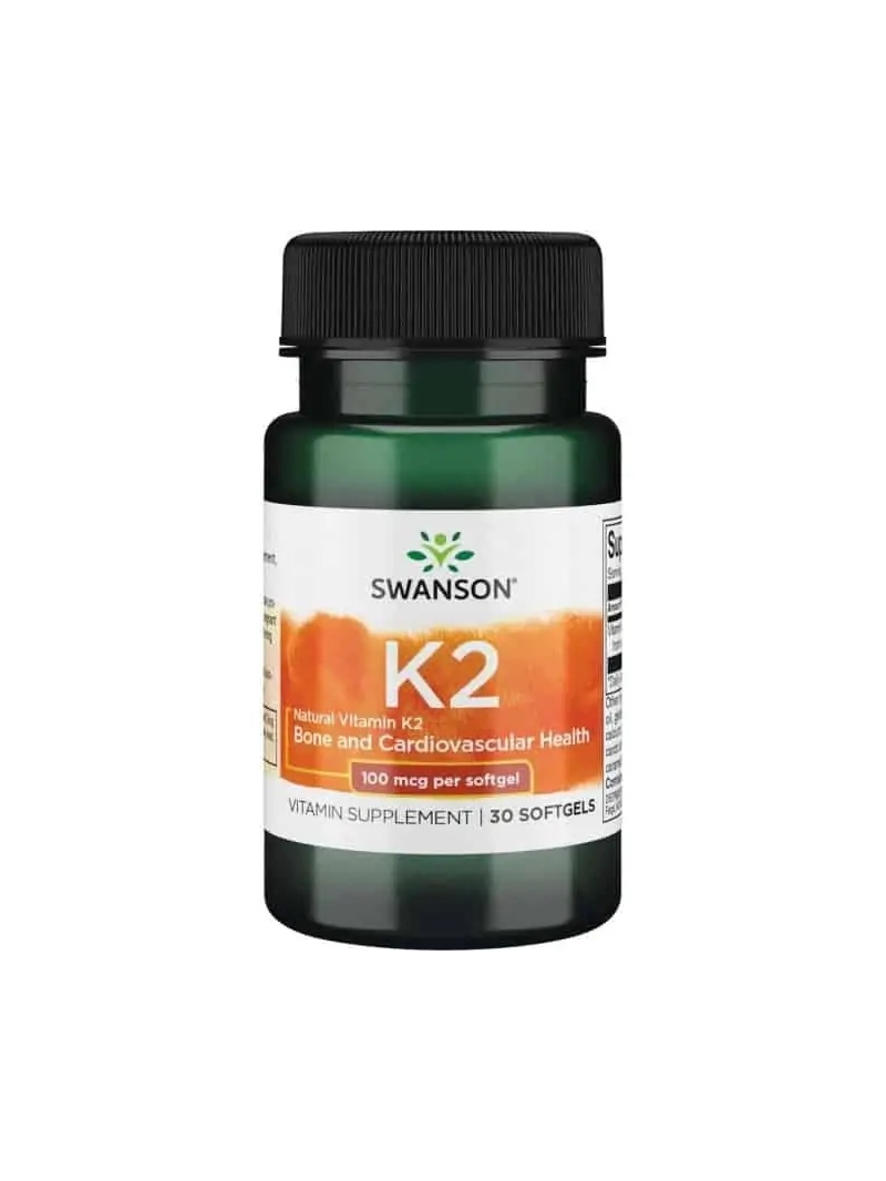 SWANSON Vitamín K-2 100 mcg (vitamín K2) 30 toboliek