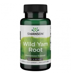 SWANSON Wild Yam Root Menopauza a podpora PMS 100 kapsúl