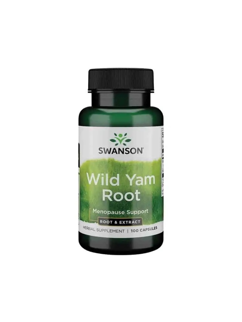 SWANSON Wild Yam Root Menopauza a podpora PMS 100 kapsúl