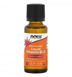 NOW FOODS Vitamín D-3 Liquid 1000IU (vitamín D3) 30ml