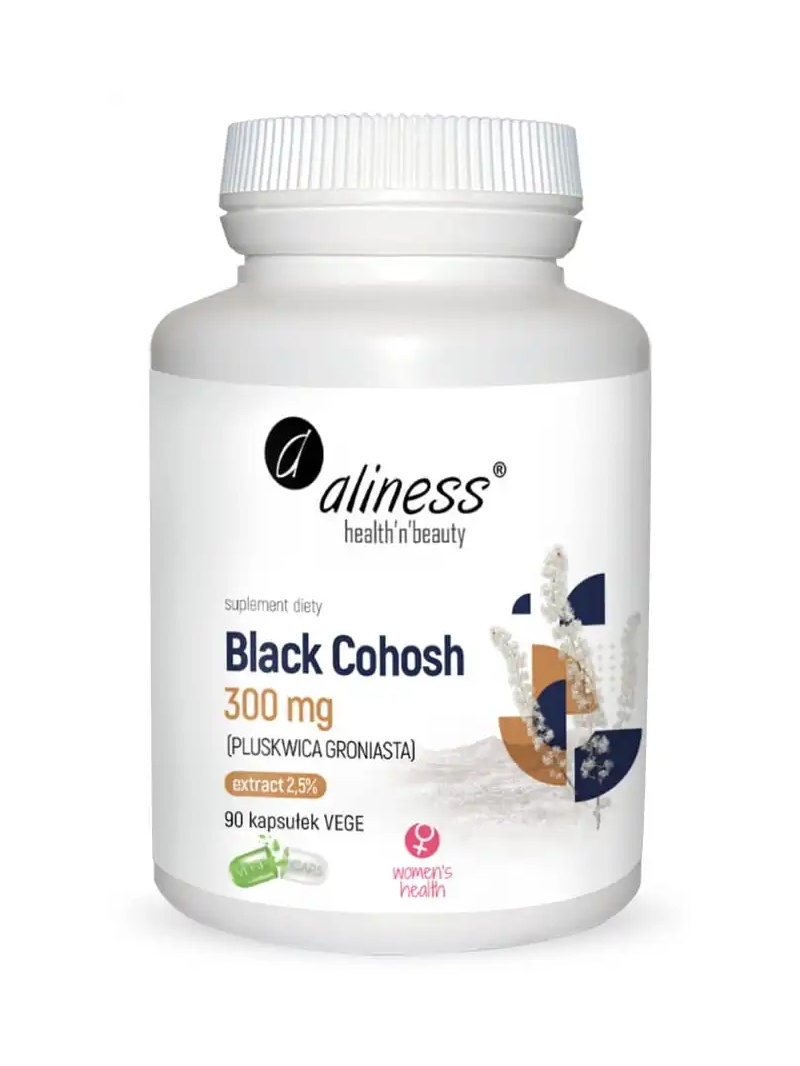 ALINESS Black Cohosh 300 mg (zmierňuje symptómy menopauzy) 90 vegetariánskych kapsúl