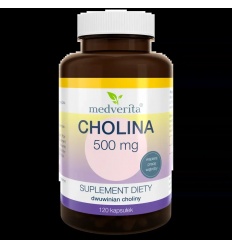 MEDVERITA Cholín 500 mg 120 kapsúl