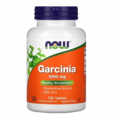 NOW FOODS Garcinia 1000 mg (tamarind malabarský, zdravý metabolizmus) 120 vegetariánskych tabliet