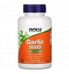 NOW FOODS Cesnak 5000 (cesnak) 90 vegetariánskych tabliet