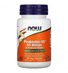 NOW FOODS Probiotické – 10 50 miliárd (probiotických) 50 vegánskych kapsúl
