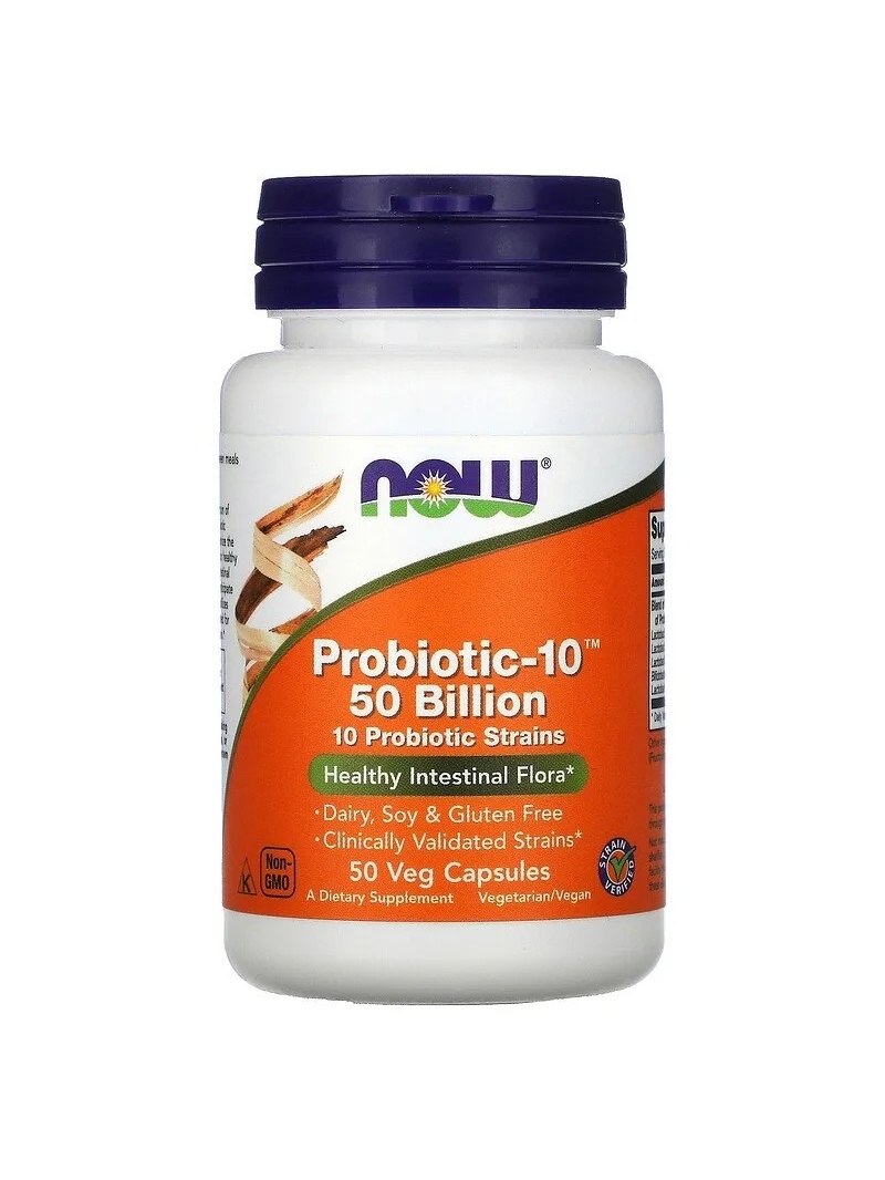NOW FOODS Probiotické – 10 50 miliárd (probiotických) 50 vegánskych kapsúl